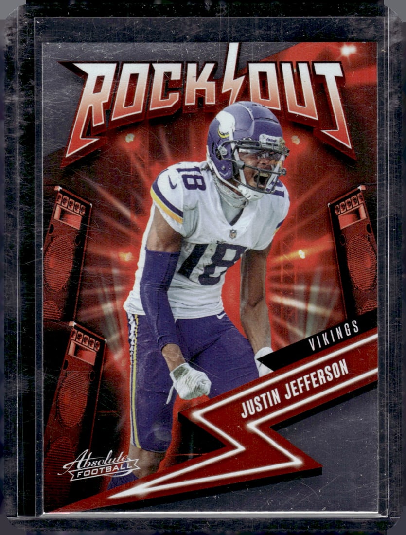 Justin Jefferson Rock Out 2023 Panini Absolute #2: Justin Jefferson Rock Out 2023 Panini Absolute #2