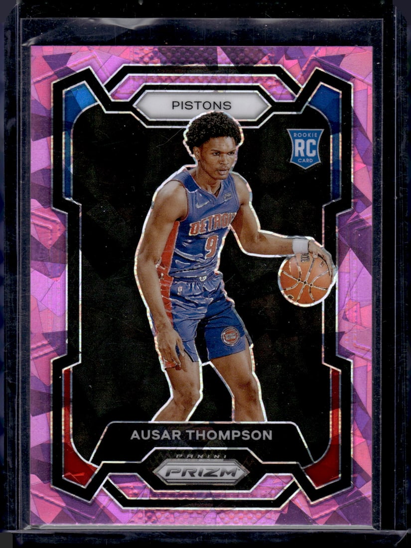 Ausar Thompson Pink Cracked Ice RC 2023-24 Panini Prizm #178: Ausar Thompson Pink Cracked Ice RC 2023-24 Panini Prizm #178
