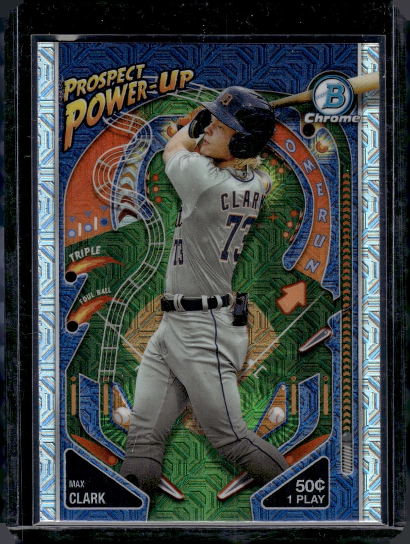 Max Clark Prospect Power-Up Mojo Refractor 2024 Bowman Chrome #PP-12 (1 of 2)
