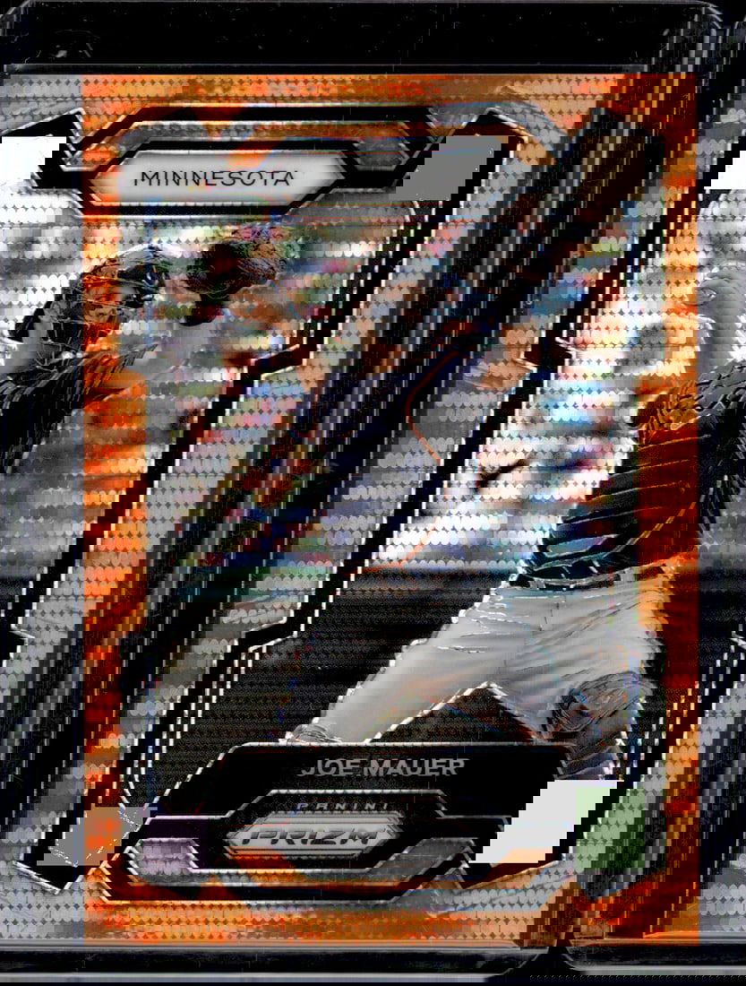 Joe Mauer Orange Pulsar Prizm /399 2024 Panini Prizm #7: Joe Mauer Orange Pulsar Prizm /399 2024 Panini Prizm #7