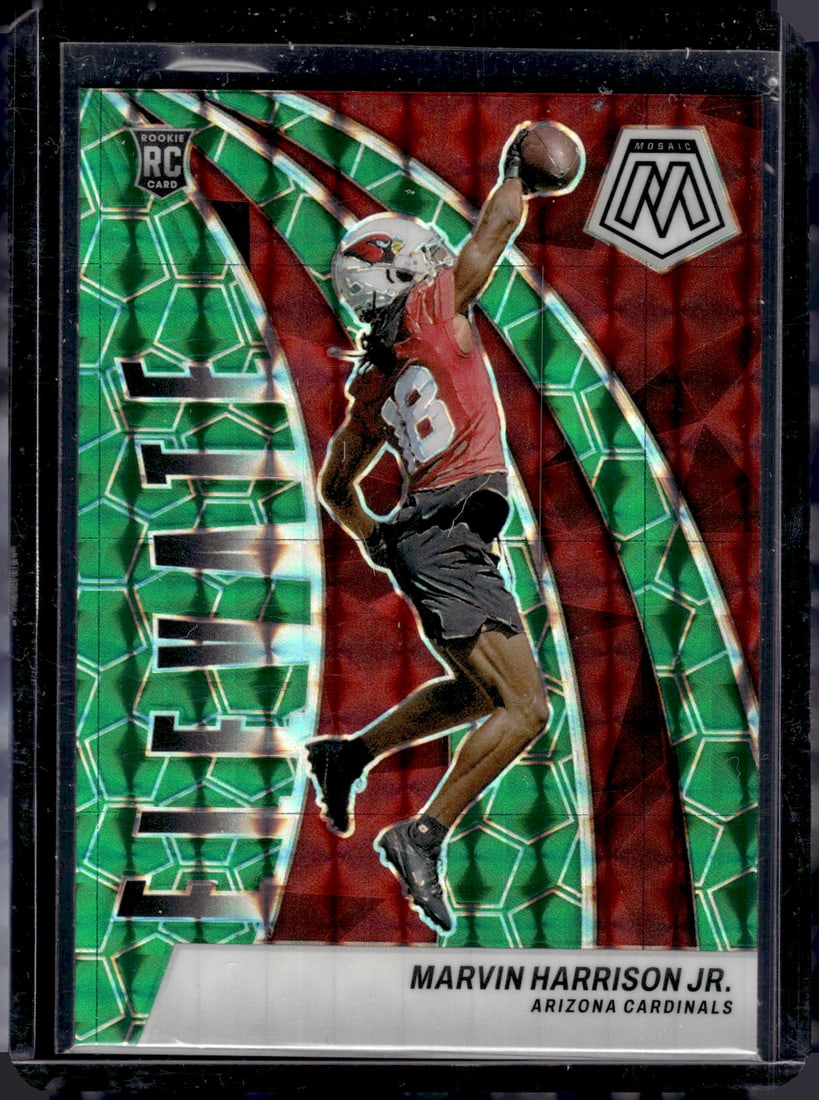 Marvin Harrison Jr. Elevate Green Mosaic Prizm RC 2024 Panini Mosaic #2: Marvin Harrison Jr. Elevate Green Mosaic Prizm RC 2024 Panini Mosaic #2