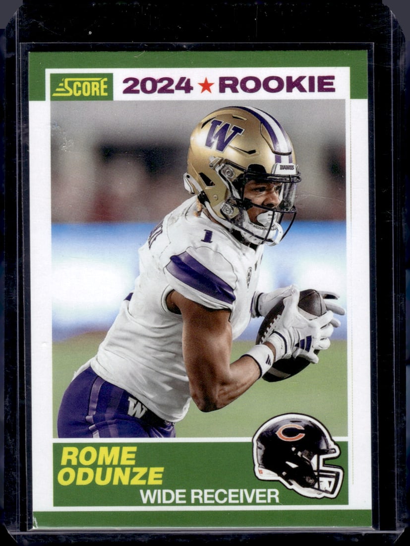 Rome Odunze Pink Parallel RC 2024 Panini Score #6: Rome Odunze Pink Parallel RC 2024 Panini Score #6
