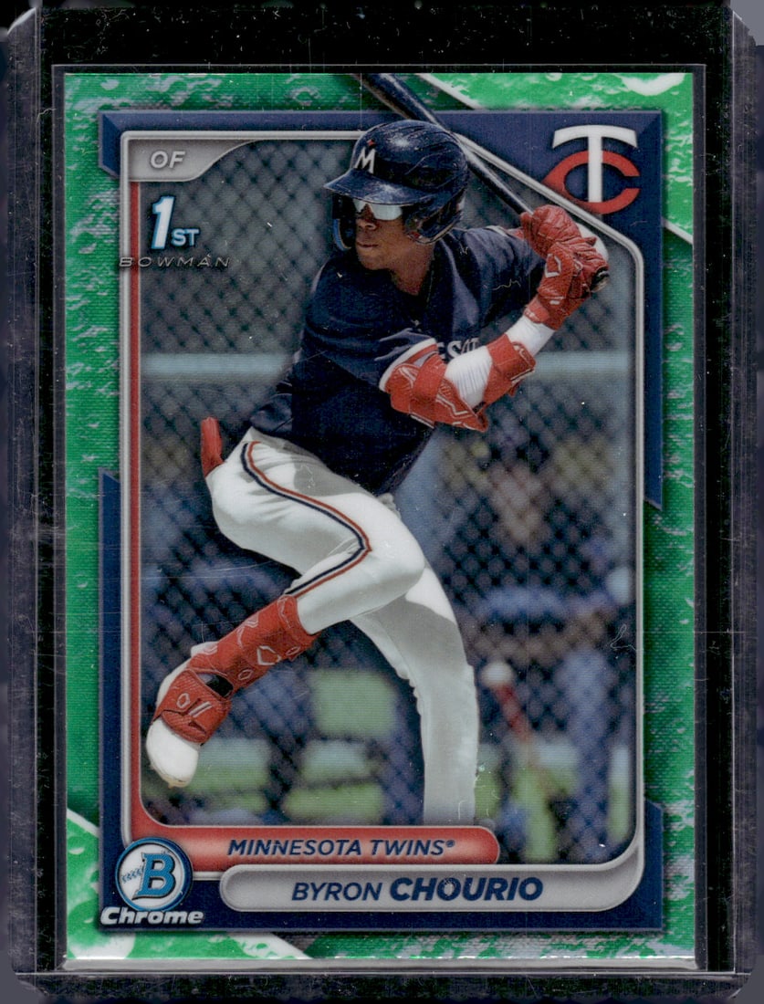 Byron Chourio Lunar Glow 1st Bowman 2024 Bowman Chrome #BCP-129: Byron Chourio Lunar Glow 1st Bowman 2024 Bowman Chrome #BCP-129