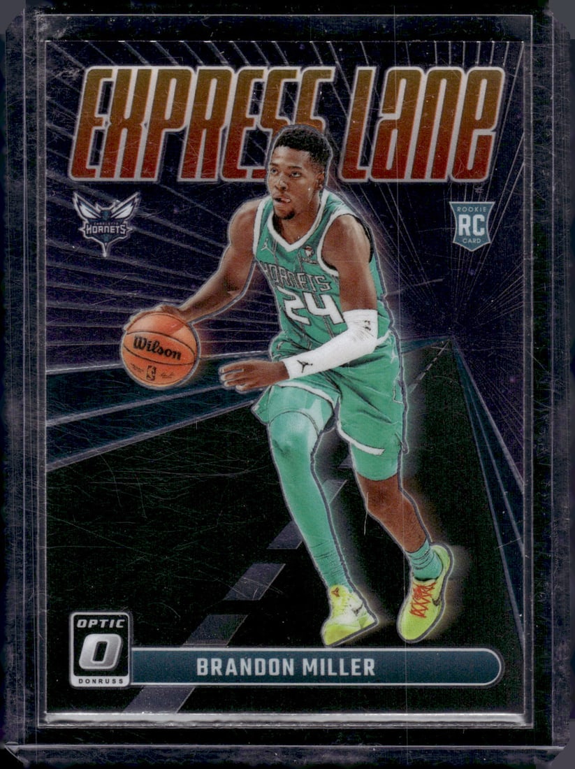 Brandon Miller Express Lane RC 2023-24 Donruss Optic #3: Brandon Miller Express Lane RC 2023-24 Donruss Optic #3