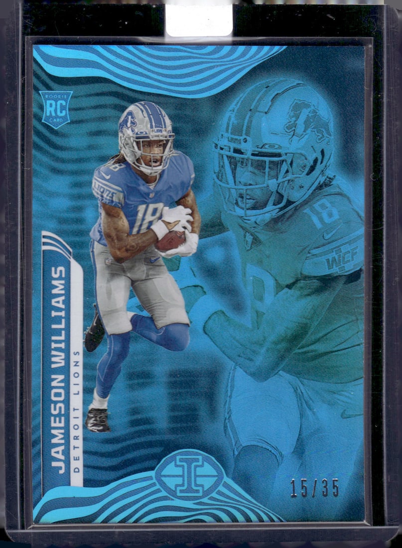 Jameson Williams Blue Trophy Collection RC /35 2022 Panini Absolute #30 (1 of 2)