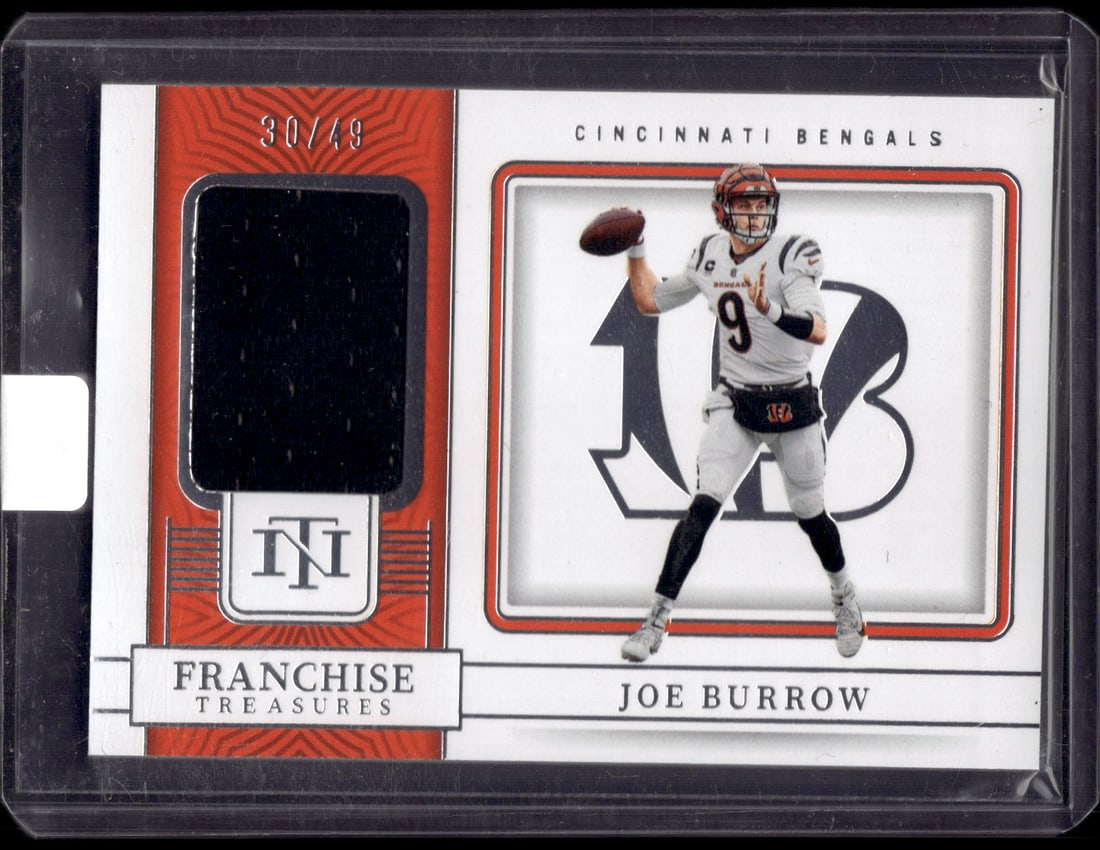 Joe Burrow Franchise Treasures Patch /49 2022 Panini National Treasures #FTR-JBU (1 of 2)