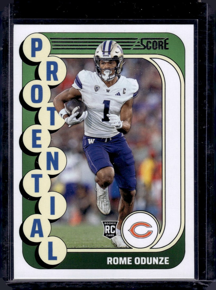 Rome Odunze Protential RC 2024 Panini Score #18: Rome Odunze Protential RC 2024 Panini Score #18