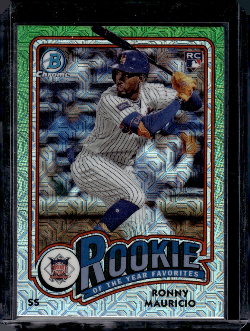 Ronny Mauricio Mojo Refractor RC 2024 Bowman Chrome #ROY-1: Ronny Mauricio Mojo Refractor RC 2024 Bowman Chrome #ROY-1