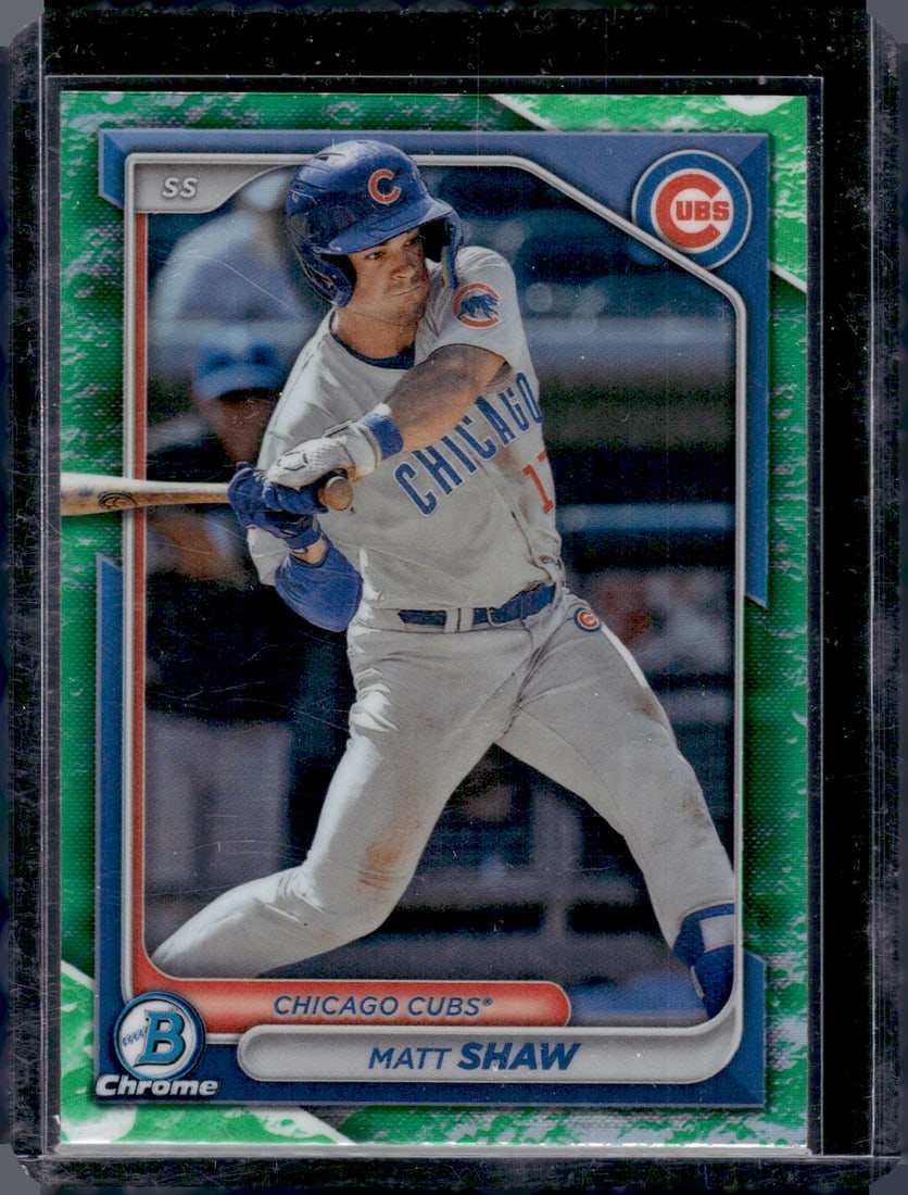 Matt Shaw Lunar Glow Prospects 2024 Bowman Chrome #BCP-30: Matt Shaw Lunar Glow Prospects 2024 Bowman Chrome #BCP-30
