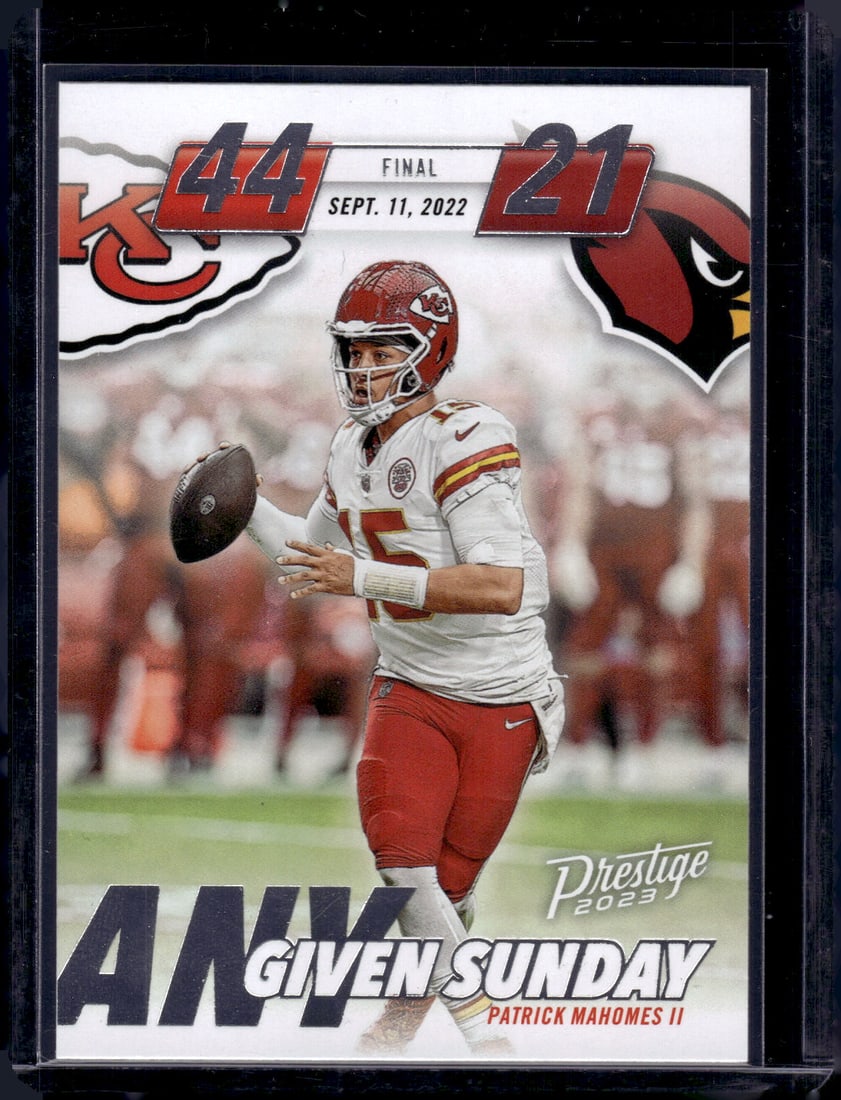 Patrick Mahomes Any Given Sunday 2023 Panini Prestige #AGS-1: Patrick Mahomes Any Given Sunday 2023 Panini Prestige #AGS-1