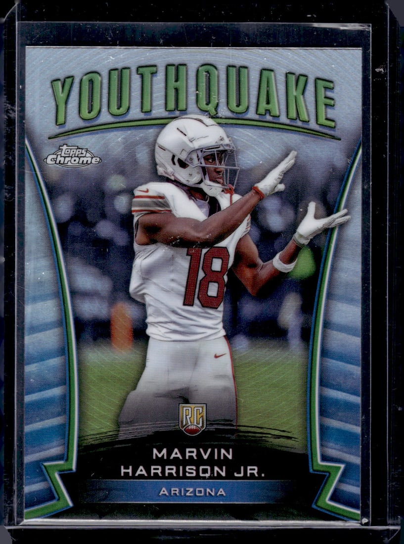 Marvin Harrison Jr. Youthquake Refractor RC 2024 Topps Chrome #Y-4: Marvin Harrison Jr. Youthquake Refractor RC 2024 Topps Chrome #Y-4
