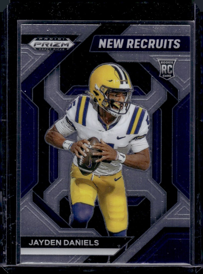 Jayden Daniels New Recruits RC 2024 Panini Prizm Draft Picks #NR-JDS: Jayden Daniels New Recruits RC 2024 Panini Prizm Draft Picks #NR-JDS