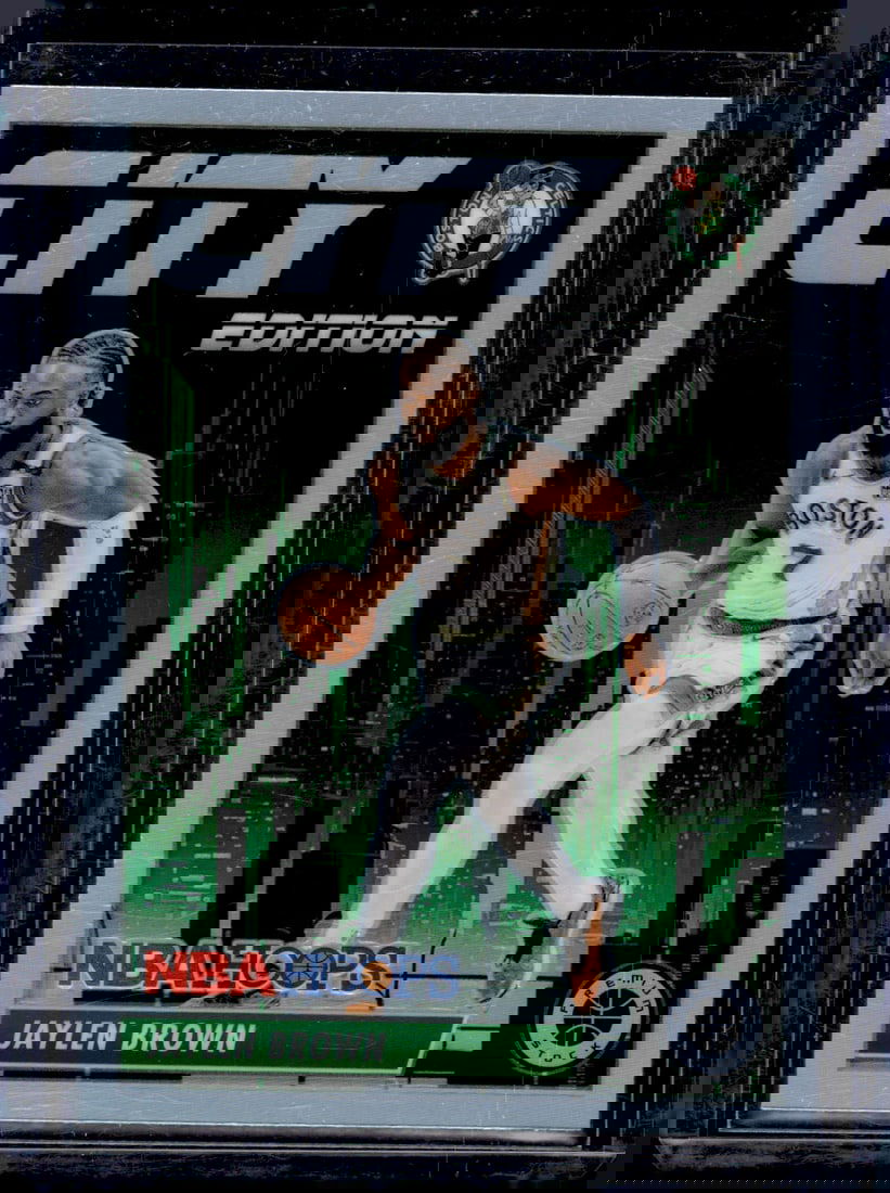 Jaylen Brown City Edition Silver Prizm 2023-24 Panini Premium Stock #1 (1 of 2)