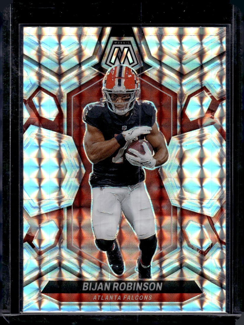 Bijan Robinson Silver Mosaic Prizm 2024 Panini Mosaic #9: Bijan Robinson Silver Mosaic Prizm 2024 Panini Mosaic #9