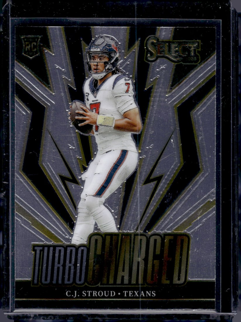Cj Stroud Turbocharged RC 2023 Panini Select #TUR-CST: Cj Stroud Turbocharged RC 2023 Panini Select #TUR-CST