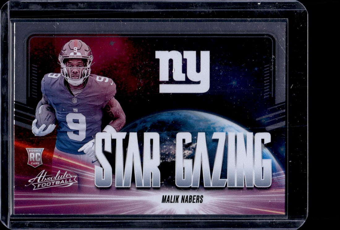 Malik Nabers Stargazing RC 2024 Panini Absolute #SG-MNS: Malik Nabers Stargazing RC 2024 Panini Absolute #SG-MNS