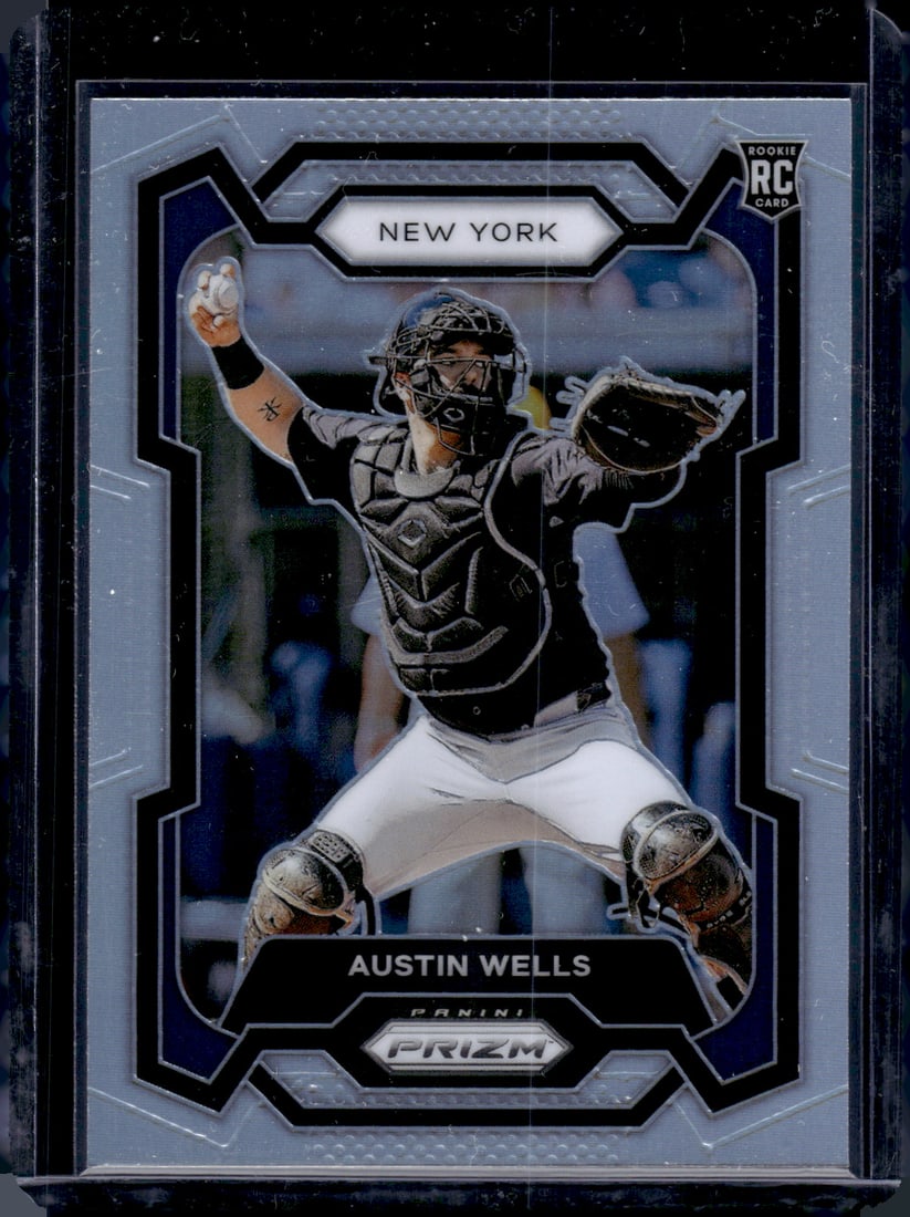Austin Wells Silver Prizm RC 2024 Panini Prizm #193: Austin Wells Silver Prizm RC 2024 Panini Prizm #193