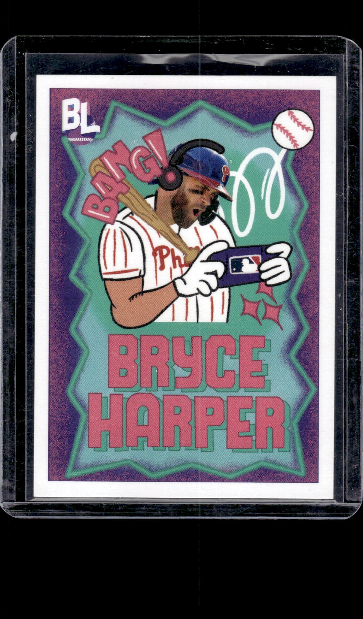 Bryce Harper Bang 2023 Topps Big League #BL-14: Bryce Harper Bang 2023 Topps Big League #BL-14