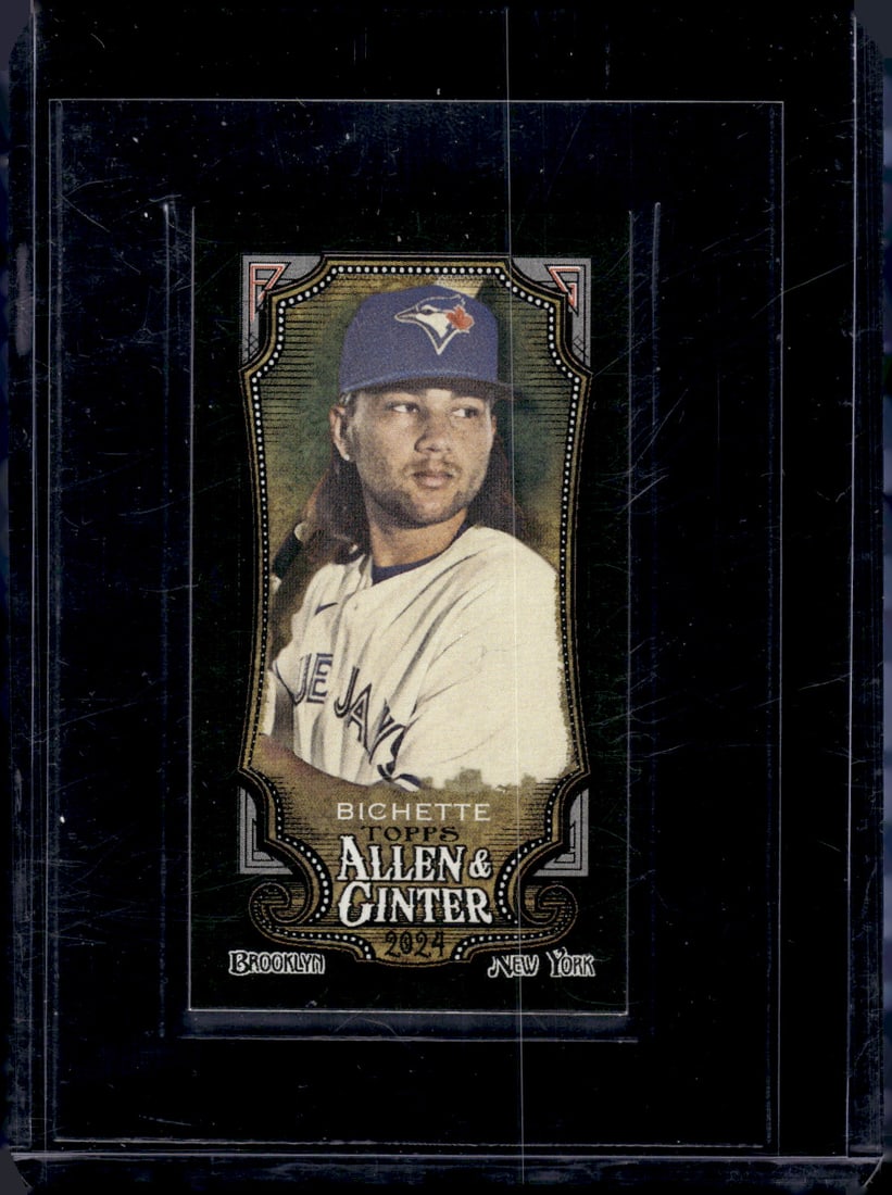 Bo Bichette Mini Black Border 2024 Topps Allen & Ginter #9: Bo Bichette Mini Black Border 2024 Topps Allen & Ginter #9