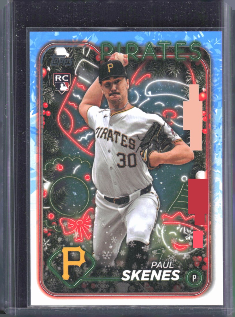 Paul Skenes Rookie 2024 Topps Holiday #H165: Paul Skenes Rookie 2024 Topps Holiday #H165