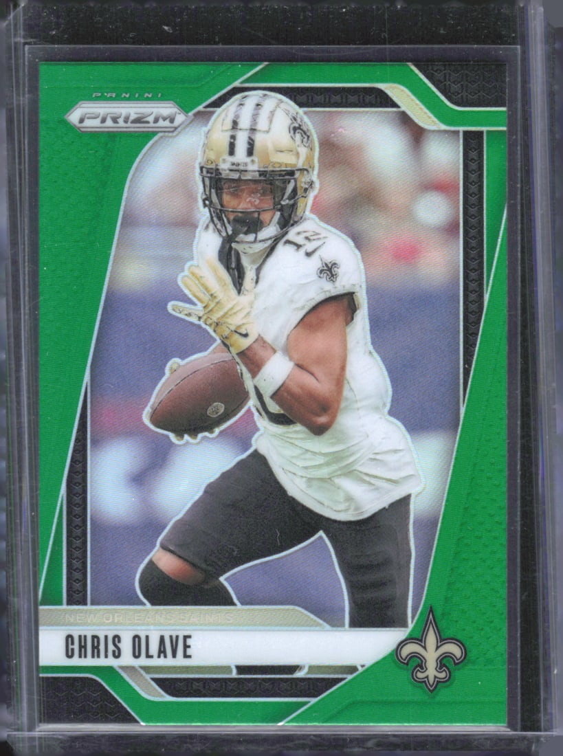 Chris Olave Green 2024 Panini Prizm #206 (1 of 2)