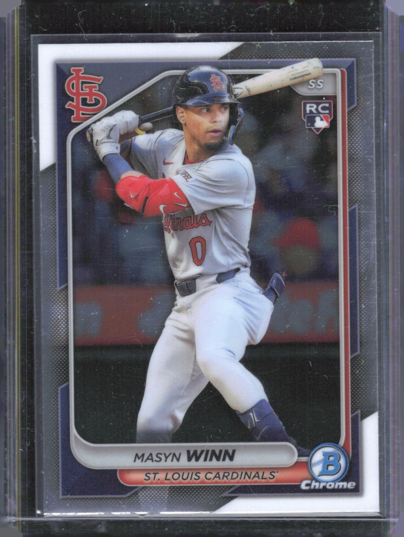 Masyn Winn Rookie 2024 Bowman Chrome #61: Masyn Winn Rookie 2024 Bowman Chrome #61