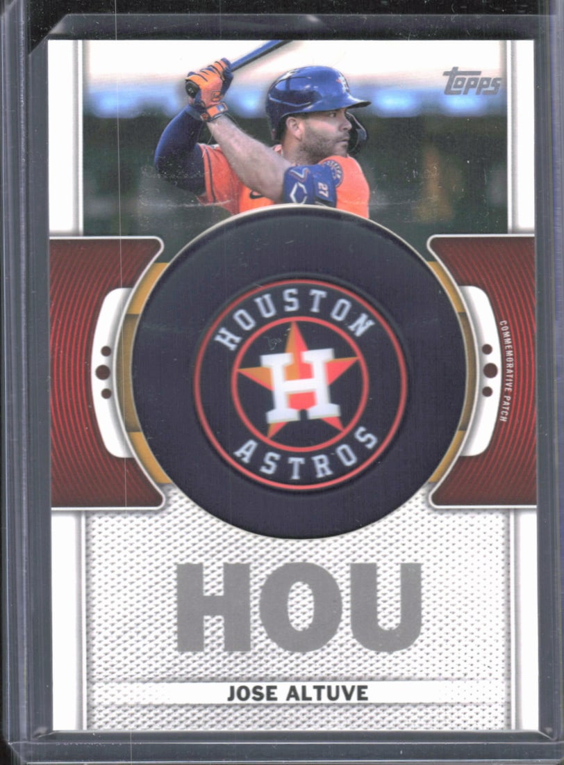 Jose Altuve Team Logo Commemorative Patch 2023 Topps #TLP-JA (1 of 2)