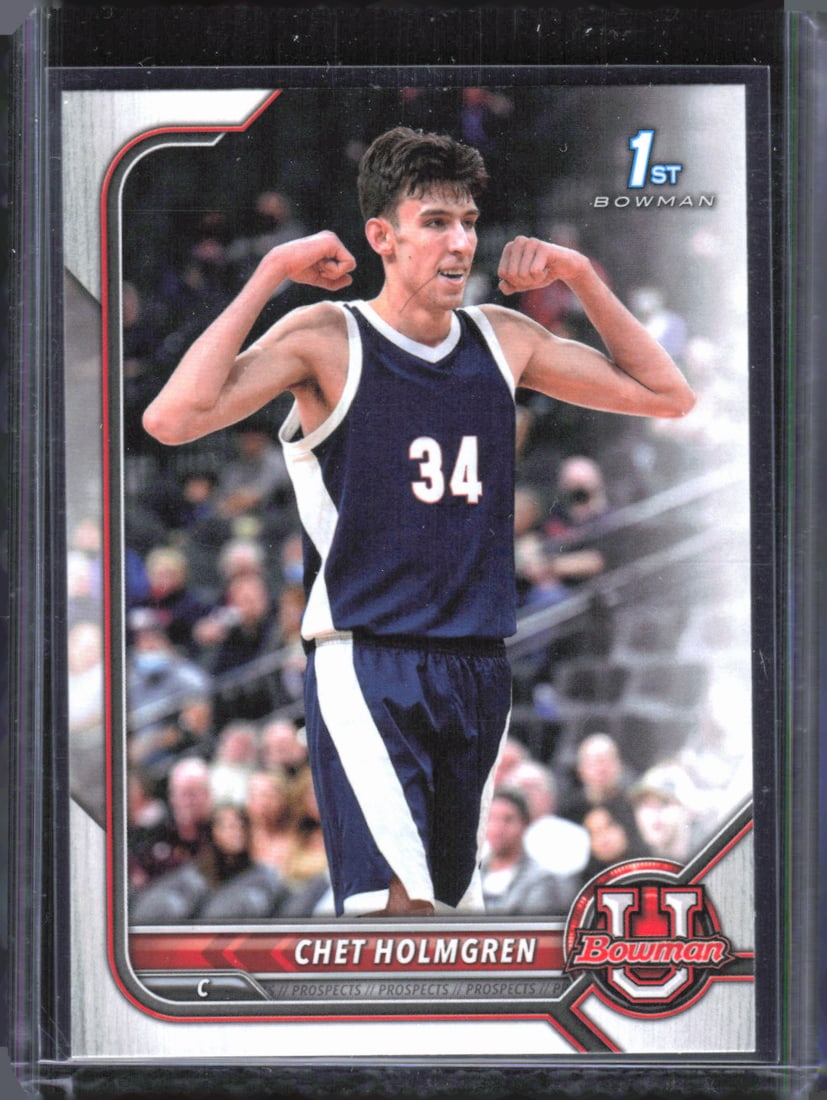 Chet Holmgren 1st Bowman 2021-22 Bowman University #38: Chet Holmgren 1st Bowman 2021-22 Bowman University #38