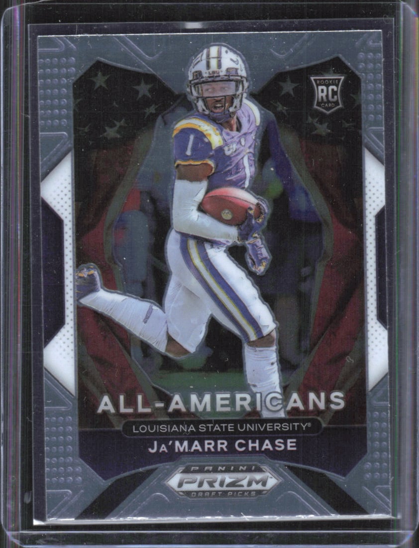 Ja'Marr Chase RC 2021 Panini Prizm Draft Picks Collegiate #185 (1 of 2)
