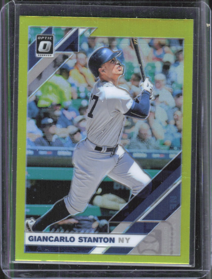 Giancarlo Stanton Lime Green 2019 Donruss Optic #163: Giancarlo Stanton Lime Green 2019 Donruss Optic #163