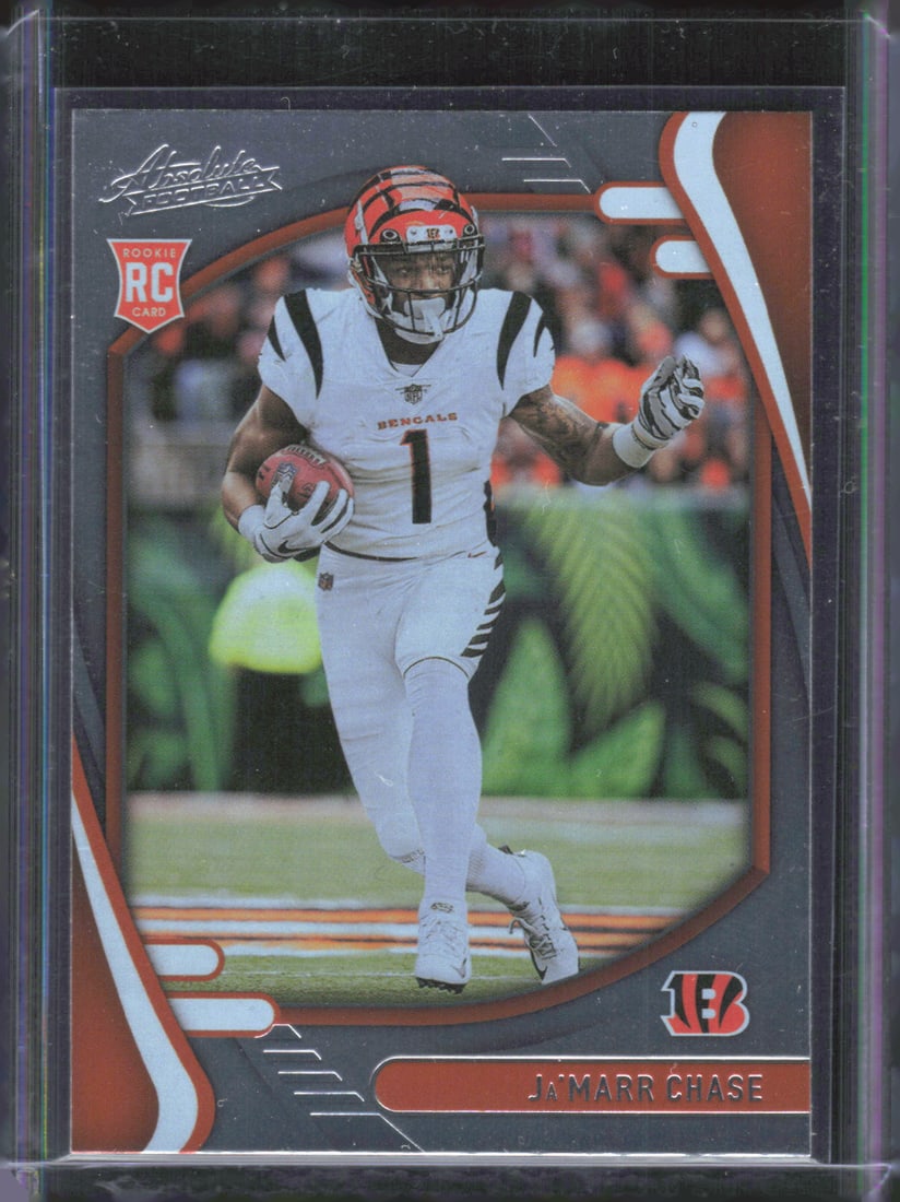 Ja'Marr Chase Rookie 2021 Panini Absolute #105: Ja'Marr Chase Rookie 2021 Panini Absolute #105
