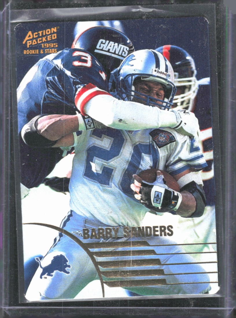 Barry Sanders 1995 Action Packed Rookies & Stars #12: Barry Sanders 1995 Action Packed Rookies & Stars #12