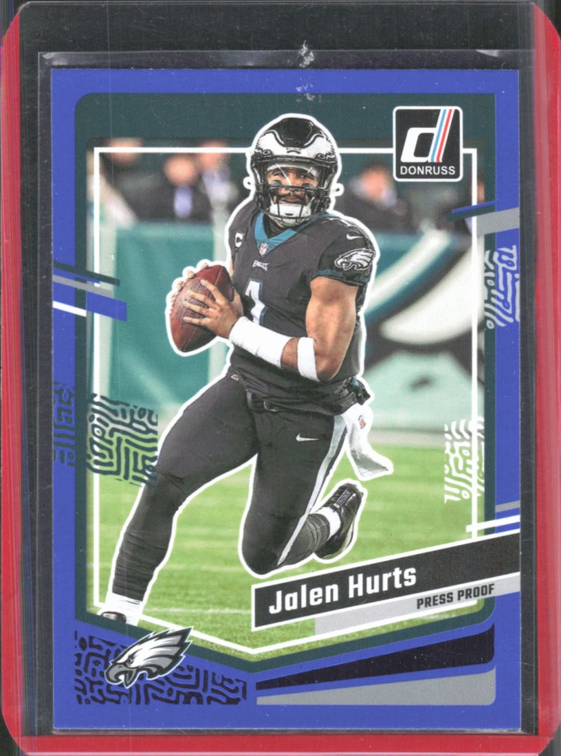 Jalen Hurts Press Proof Blue 2023 Donruss #244 (1 of 2)