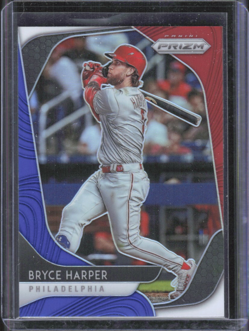Bryce Harper Red, White and Blue Prizm 2020 Panini Prizm #63: Bryce Harper Red, White and Blue Prizm 2020 Panini Prizm #63
