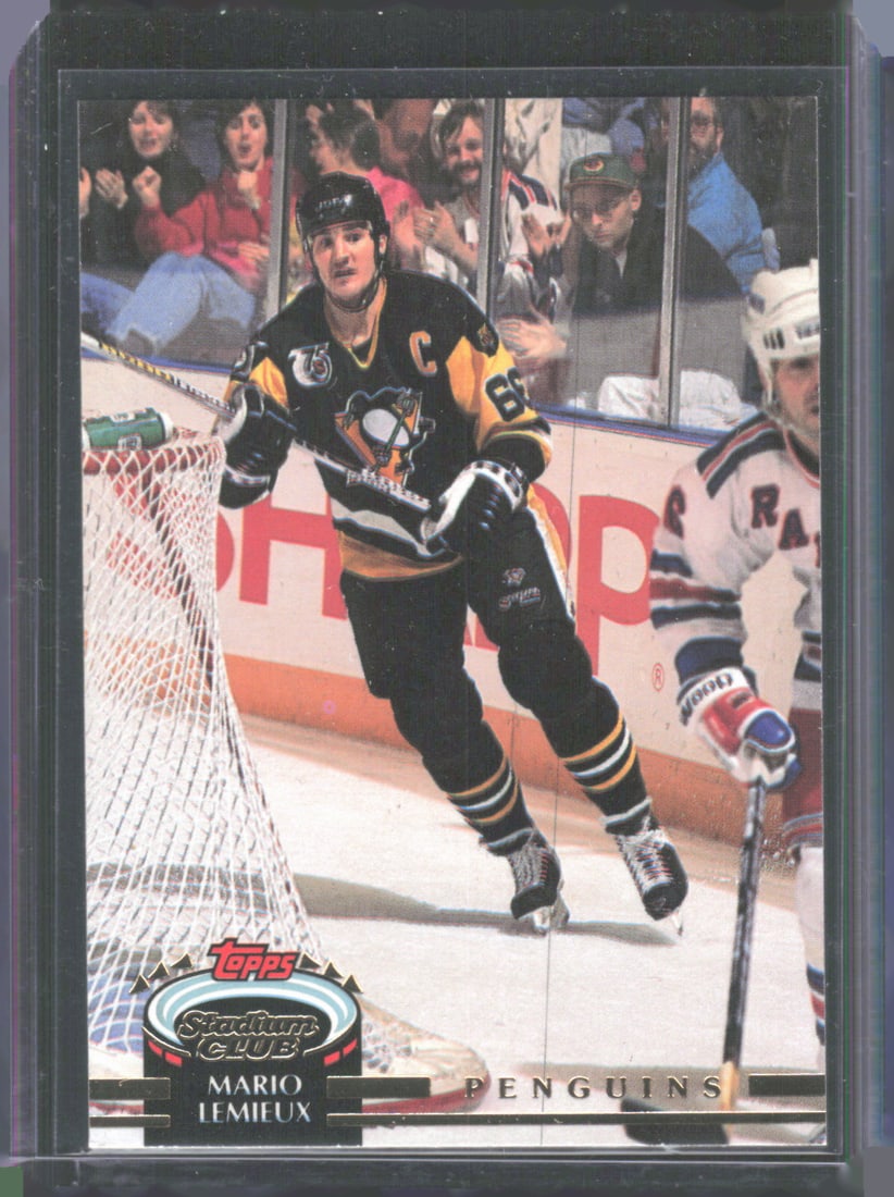 Mario Lemieux 1992-93 Stadium Club #94b: Mario Lemieux 1992-93 Stadium Club #94b