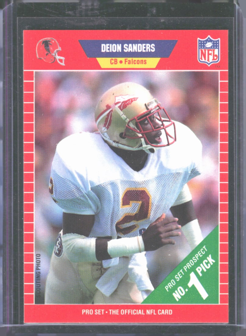 Deion Sanders Rookie 1989 Pro Set #486 (1 of 2)