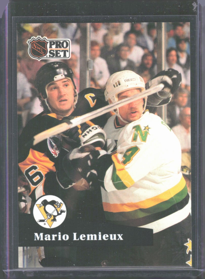 Mario Lemieux 1991-92 Pro Set #194: Mario Lemieux 1991-92 Pro Set #194