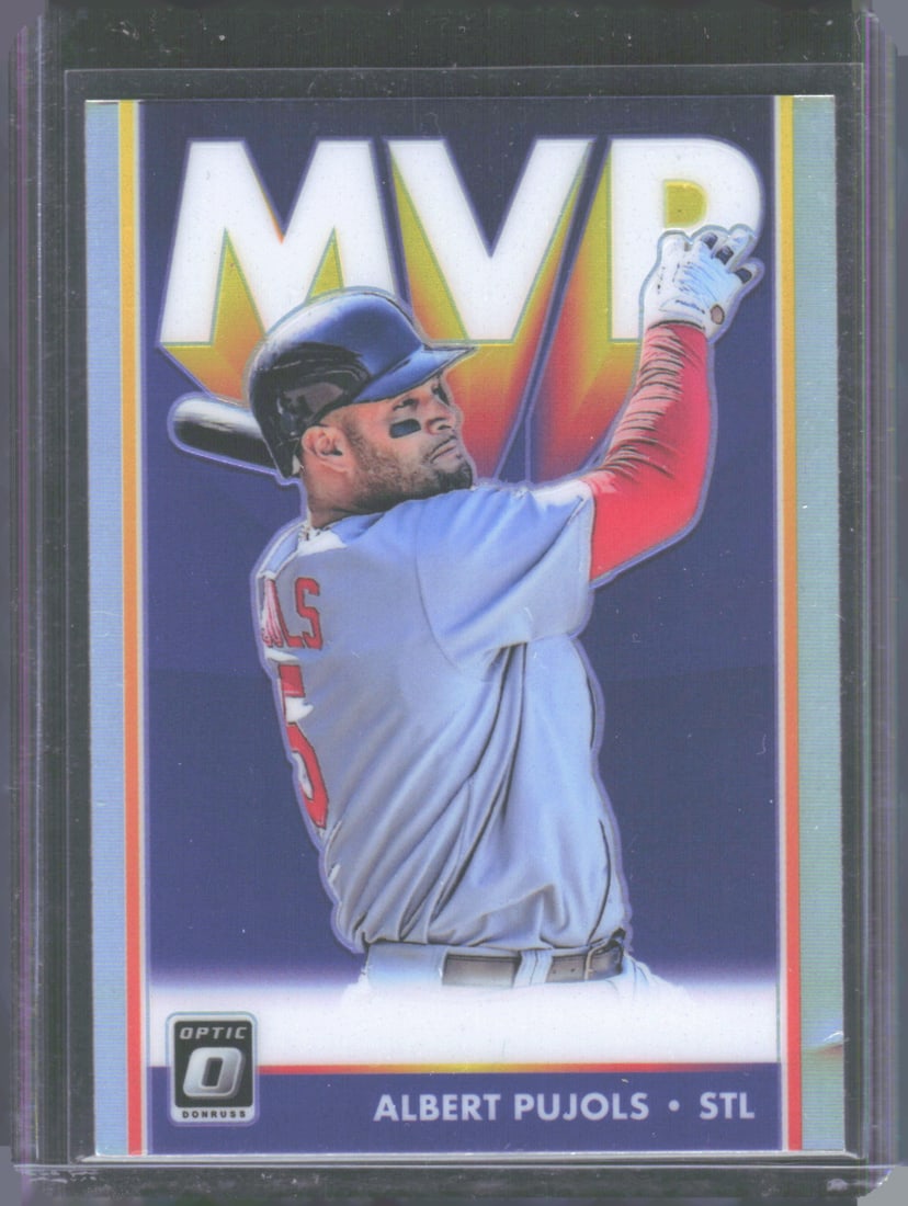 Albert Pujols MVP Holo 2019 Donruss Optic #MVP-10: Albert Pujols MVP Holo 2019 Donruss Optic #MVP-10