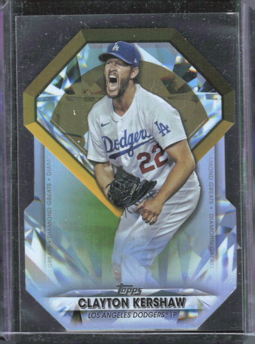 Clayton Kershaw Diamond Greats Die Cuts 2022 Topps Chrome Update #DGC-12 (1 of 2)