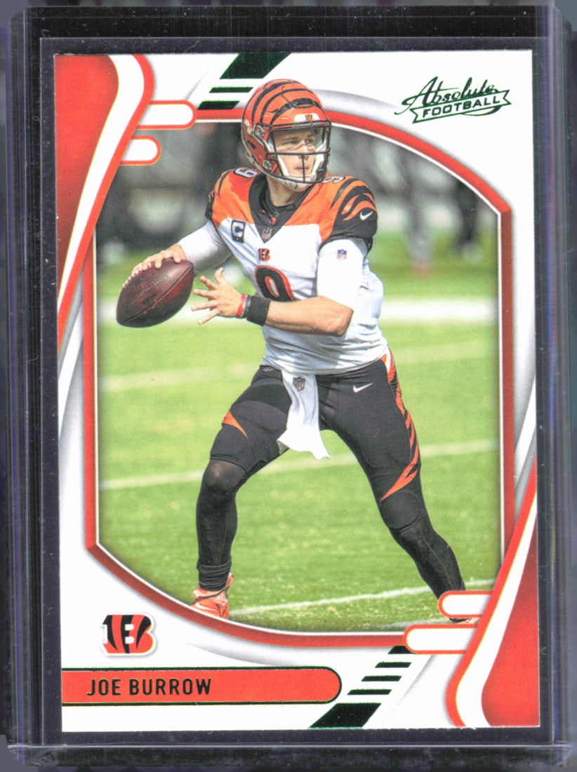 Joe Burrow Green 2021 Panini Absolute #42: Joe Burrow Green 2021 Panini Absolute #42