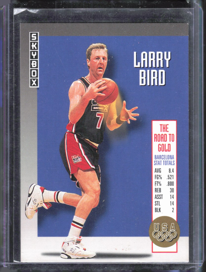 Larry Bird Olympic Team 1992-93 SkyBox #USA6: Larry Bird Olympic Team 1992-93 SkyBox #USA6
