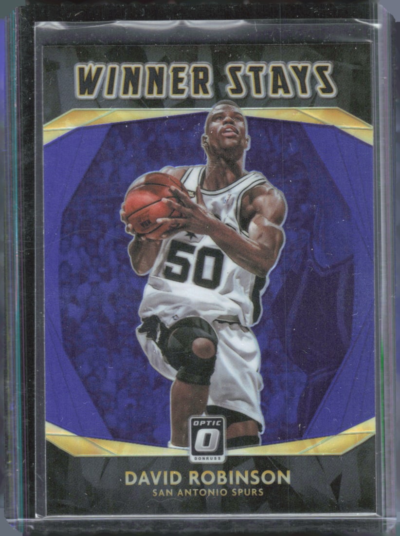 David Robinson Winner Stays Purple 2020-21 Donruss Optic #10: David Robinson Winner Stays Purple 2020-21 Donruss Optic #10