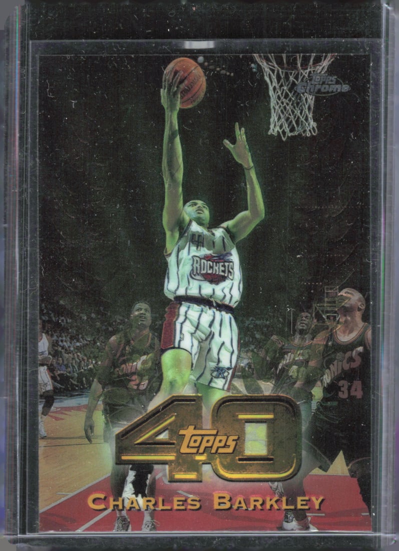 Charles Barkley Topps 40 1997-98 Topps Chrome #T40-26: Charles Barkley Topps 40 1997-98 Topps Chrome #T40-26
