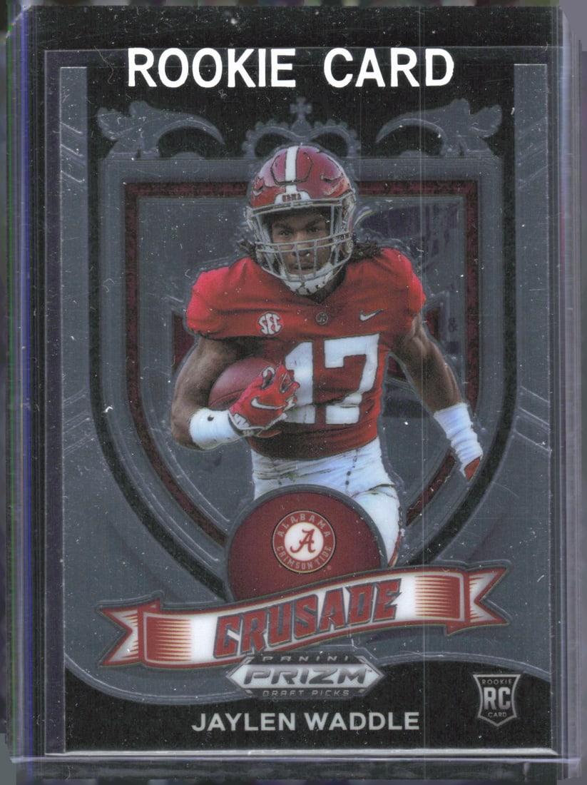 Jaylen Waddle Rookie Card 2021 Panini Prizm Draft Picks Collegiate #169 (1 of 2)