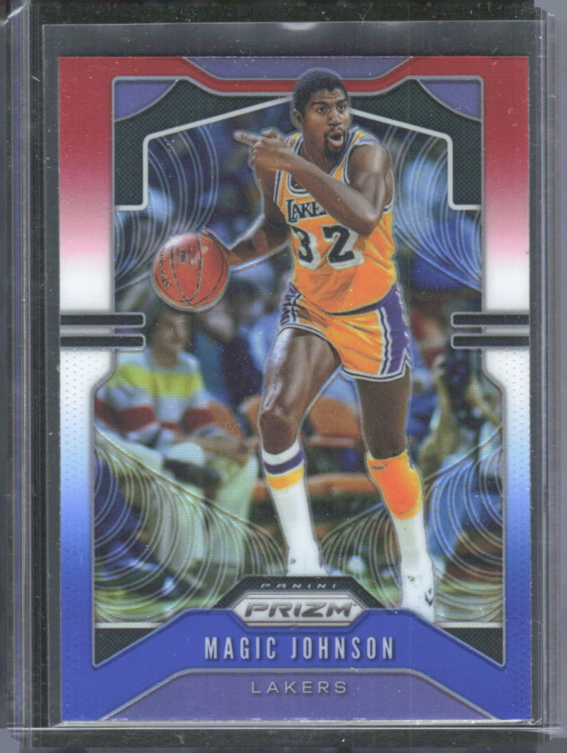 Magic Johnson Prizms Red White and Blue 2019-20 Panini Prizm #25 (1 of 2)