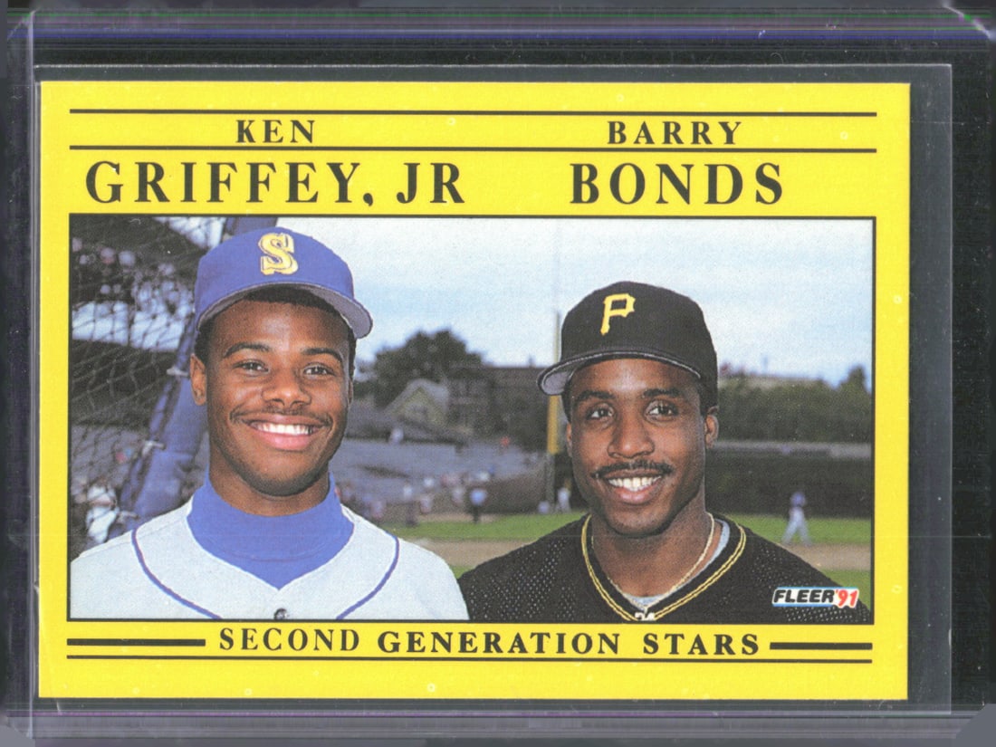 Second Generation Stars (Ken Griffey, Jr / Barry Bonds) 1991 Fleer #710 (1 of 2)