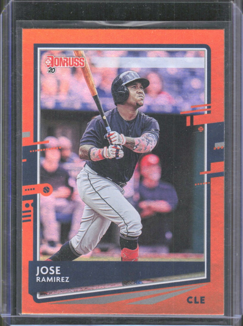 Jose Ramirez Holo Orange 2020 Donruss #158 (1 of 2)