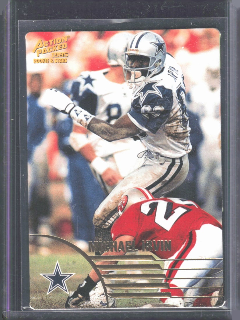 Michael Irvin 1995 Action Packed Rookies & Stars Vintage #17 (1 of 2)