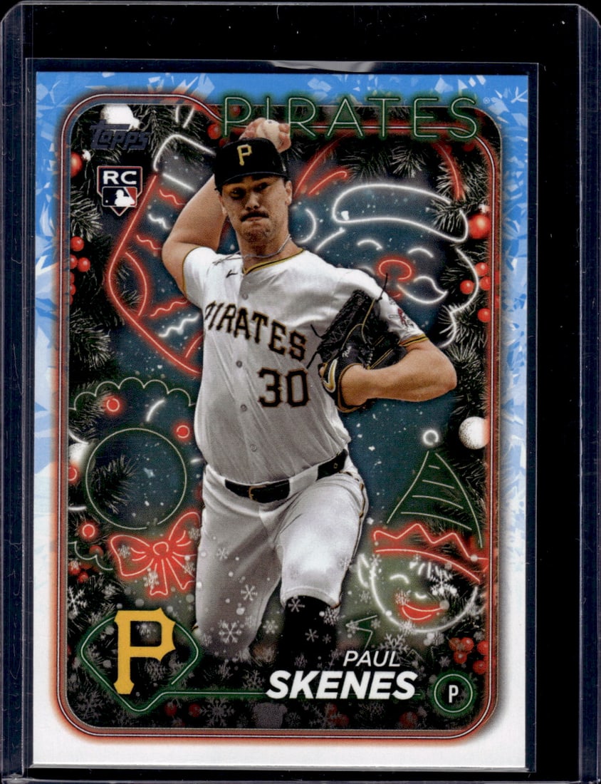 Paul Skenes RC 2024 Topps Holiday #H165: Paul Skenes RC 2024 Topps Holiday #H165
