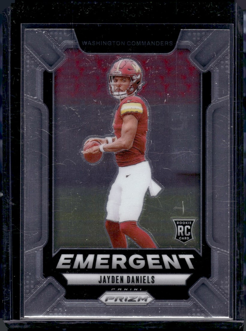 Jayden Daniels Emergent RC 2024 Panini Prizm #2: Jayden Daniels Emergent RC 2024 Panini Prizm #2